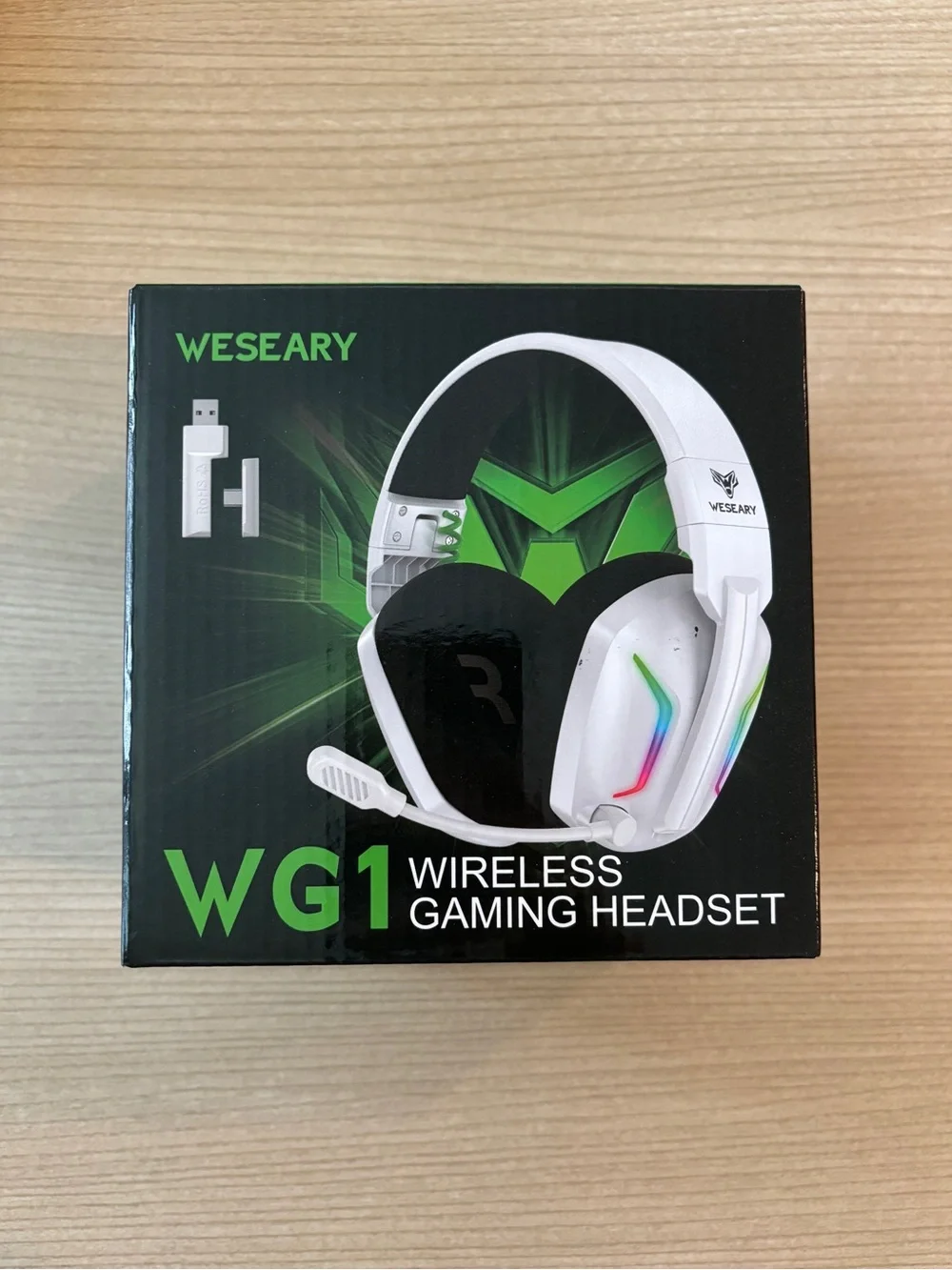 WESEARY Wireless Gaming Headset with Mic for PlayStation/PC